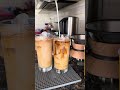 Making Iced Oat Latte