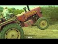 Big Tractors Vs Farmer Massey Ferguson Accident Smart Drivers -  Dangerous Massey Ferguson Driving!