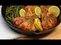 Quick Sunday Dinner Idea | Butter Lemon Garlic Chicken & Green Beans Skillet Meal |