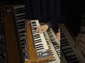 Playing the mono synth using both hands