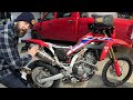 HONDA CRF300L YOSHIMURA RACE RS-4 FULL EXHAUST INSTALL