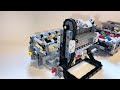 Lego Technic Engines Driven from different Output Shafts via an 8 Speed Gearbox - Which I Right?