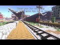 Minecraft Trains  Cinematic with Shaders  --  Time Lapse           #minecrafttrain #unionpacific