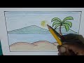How to draw easy mountain scenery | Drawing Scenery