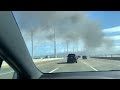 Car fire on Bay Bridge