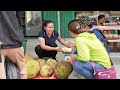 Harvest Jack Fruit Garden goes to the market sell - Build life farm - Lý Thị Ca