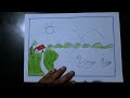 How to draw beautiful scenery of nature || step by step video for drawing ||