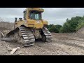 LANDFILL WORK WITH A CATERPILLAR D6T LGP BULLDOZER!