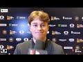 Vincent Keymer speaks about his win against Magnus Carlsen | FIDE World Cup 2023