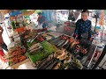 Best Cambodian Street Food ! So Delicious Grilled Fish, Pork, Chicken, Khmer food for Lunch