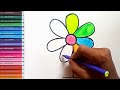 How to draw a flower 🌹, Easy drawing for kids