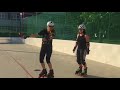 How to slow down and stop on inline skates using consecutive Parallel Turns