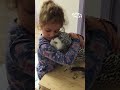 Little Girl Loves her Snow Owl | Shorts