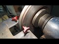 Cutting a brake rotor with Ammco