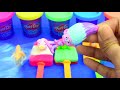 Making 3 Ice Cream Out Of Play Doh Balls Kinder joy, Trolls Surprise Eggs||Learn Colors And Numbers