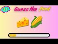 Guess the food by emoji!! Food emoji Quiz!!
