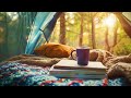 Enjoy the Sunny Summer Forest from a Cozy Tent Ambience
