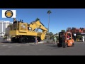 254 Ton Caterpillar 6020B excavator moving out of Minexpo 2016