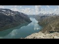 Besseggen Walk, Norway. Time lapse.
