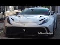 Ferrari Novitec Rosso N-Largo 812 SuperFast in London. Start up and loud acceleration sound!!!