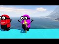 GTA 5 Epic Ragdolls RED SPIDERMAN VS RED MINION VS GREEN MINION (Euphoria Physics & Funny Fails) 12