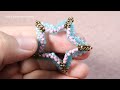 How to make beaded double star easy to make  for beginners?/beading tutorial