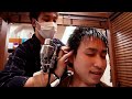 ASMR Japanese barbershop | Shaving, Head Massage, Shoulder Massage