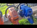 FarmerTec G888, Husqvarna 266sg, 281xp and John Cutter G5800 (Big knotty oak)