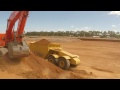 CAT 740 with 90 tonne E-Ject - Load and Unload