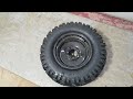 How to change almost any tire with minimal tools on lawnmower atv car truck motorcycle with ease!