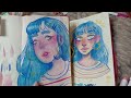 🍰RECREATING MY OLD ART! | sketch with me // Sketchbook Sunday #4