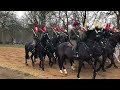 London, Horse Guards riding through Hyde Park.