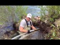 Dredging for Gold on our Claim in Idaho