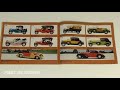 Matchbox presentation of all models produced in 1975. Diecast car