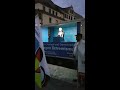 Demo in Torgau an der Elbe (Zusammentreffen russischer und amerik Truppen am Ende des 2.Weltkrieges