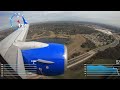 4K - SEE the Landing Speed of a 737 - Approach and Landing into San Antonio