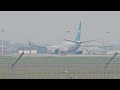 Smokey!! WestJet Boeing 737-7CT Landing On Runway 13 #yqr