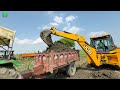 JCB 3dx Xpert Loading Mud Trolley | New Holland 3630 | John deere Tractor | 4wd Mahindra Arjun NOVO