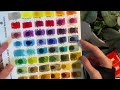 Swatching A Gallo Watercolor Dot Card - Cool Colors