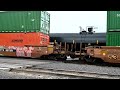 UP Trains - After crew change in Cheyenne Intermodal Train continues WB with KCS DeMexico Locomotive