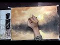 How To Paint Sunset With Water Colour!!  Easy sunset With Water Colour!!