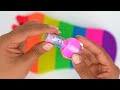 Satisfying Video l How to make Rainbow Toenail Cake WITH Kinetic Sand INTO Painting Cutting ASMR