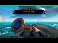 Sea of Thieves Solo Sloop towing a Galleon with their crew at the outpost