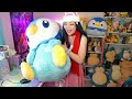Dawn unboxes a GIANT $350 Piplup plush from the Pokemon Center!