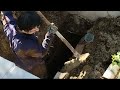 Digging to change the sewer pipe connection p4 #timelapse
