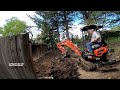 Trench Backfill with the U17 Kubota