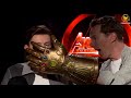 Infinity War Cast Goes Crazy with Thanos' Glove! (Anthony Mackie, Benedict Cumberbatch, and others)