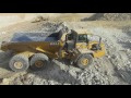 Caterpillar 385B loading Volvo A40F and Bell B45D - Cab view