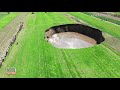 17-Year-Old Discovers and Nearly Falls Into Massive Sinkhole