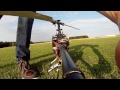 GoPro looking at RC helicopter swashplate